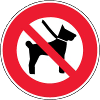 Accès interdit aux chiens panneau-interdit-aux-chiens